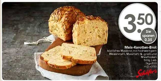 Mais-Karotten-Brot
