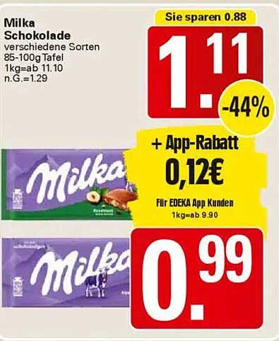 Milka Schokolade verschiedene Sorten 85-100g Tafel