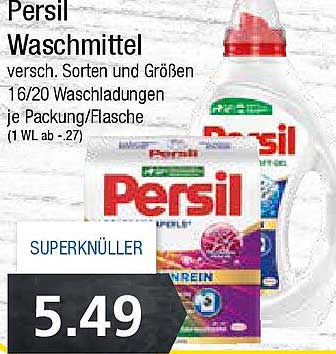 Persil Waschmittel - verschiedene Sorten und Größen