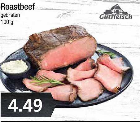Roastbeef, gebraten, 100 g