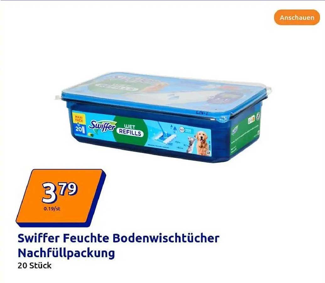 Swiffer Feuchte Bodenwischtücher Nachfüllpackung 20 Stück