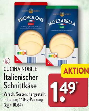 CUCINA NOBILE Italienischer Schnittkäse
