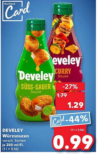 Develey Süß-Sauer Sauce Angebot bei Kaufland