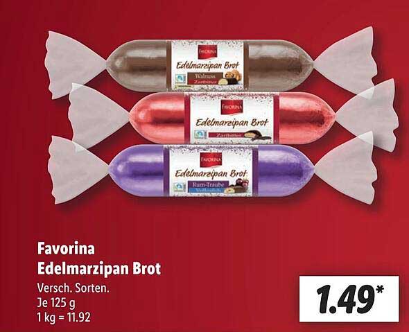 Favorina Edelmarzipan Brot