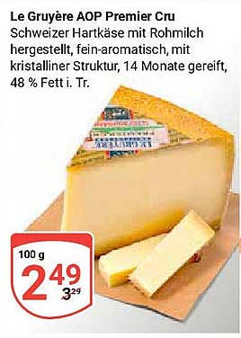 Le Gruyère AOP Premier Cru