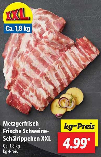 Metzgerfrisch Frische Schweine-Schälrippchen XXL