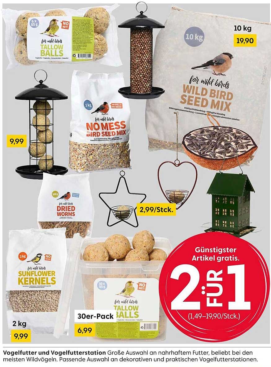 2 für 1 - Tallow Balls für Wildvögel