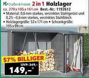 2 in 1 Holzlager