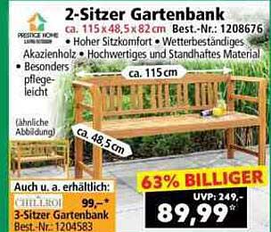 2-Sitzer Gartenbank