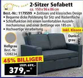 2-Sitzer Sofabett