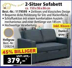 2-Sitzer Sofabett