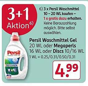 3 x Persil Waschmittel kaufen – 1 x gratis dazu erhalten!