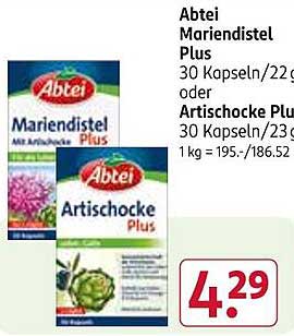 Abtei Mariendistel Plus oder Artischocke Plus - 30 Kapseln