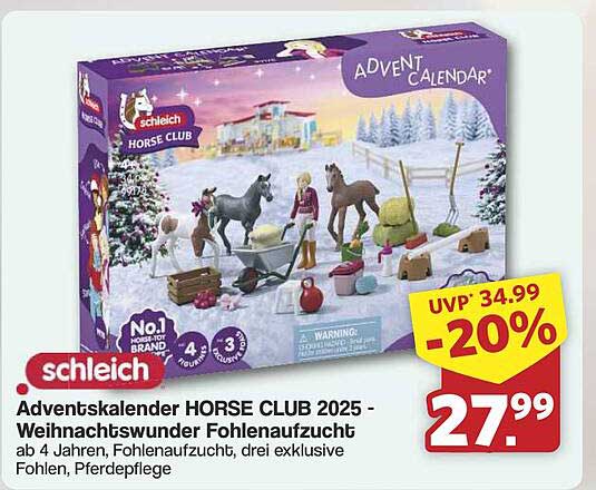 Adventskalender HORSE CLUB 2025 - Weihnachtswunder Fohlenaufzucht