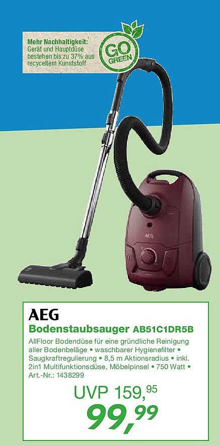 AEG Bodenstaubsauger AB51C1DR5B