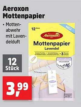 Aeroxon Mottenpapier Lavendel - 12 Stück