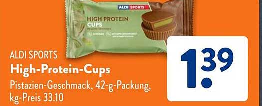 ALDI SPORTS High-Protein-Cups - Pistazien-Geschmack