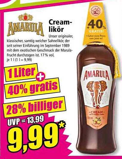 Amarula Cream-Likör 1 Liter
