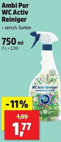 Ambi Pur WC Activ Reiniger 750 ml - versch. Sorten