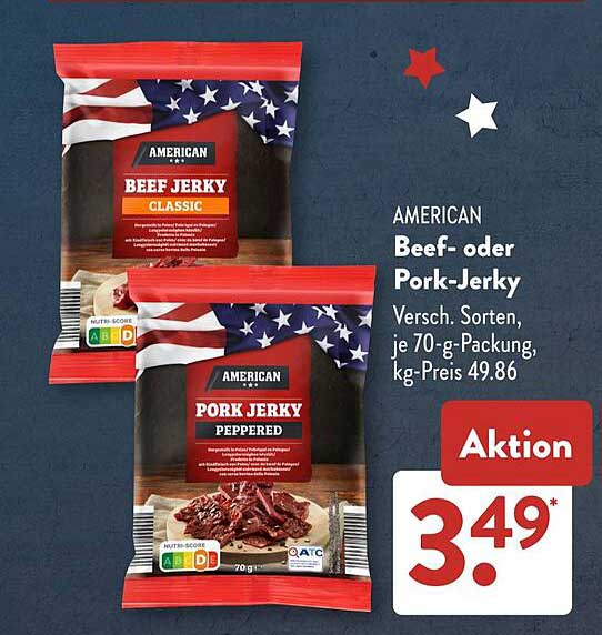 American Beef- oder Pork-Jerky