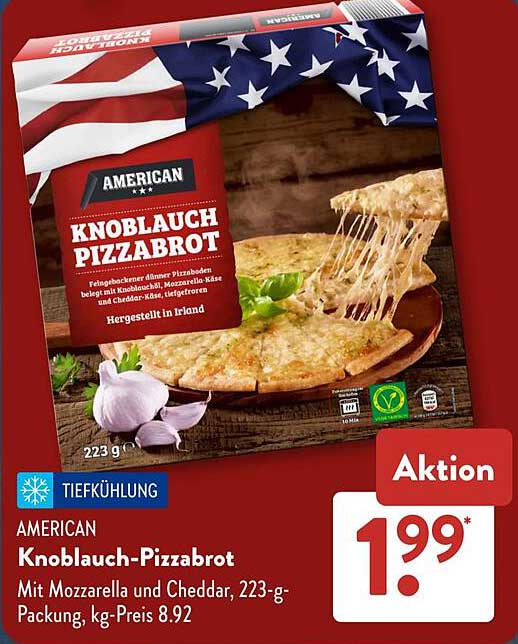 AMERICAN Knoblauch-Pizzabrot - 223 g