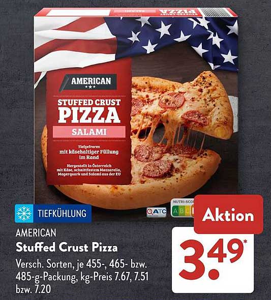 AMERICAN Stuffed Crust Pizza Salami