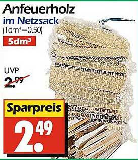 Anfeuerholz im Netzsack (1 dm³ = 0.50) - 5 dm³