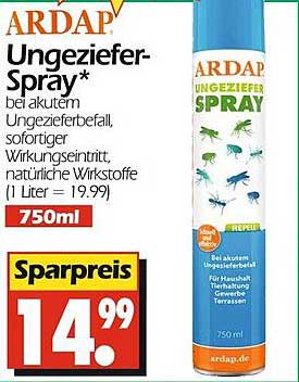 ARDAP Ungeziefer-Spray 750ml