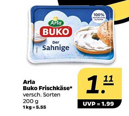 Arla Buko Frischkäse - Der Sahniga, 200 g