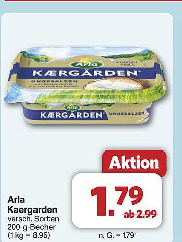 Arla Kærgården ungesalzen, 200-g-Becher