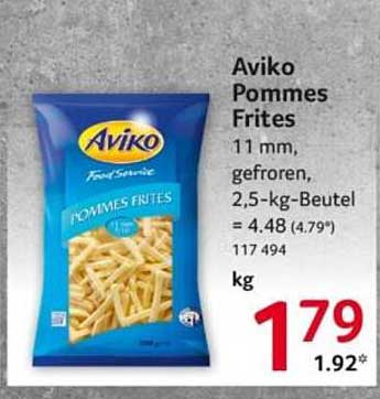 Aviko Pommes Frites 2,5 kg - Gefroren