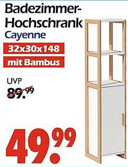Badezimmer-Hochschrank Cayenne