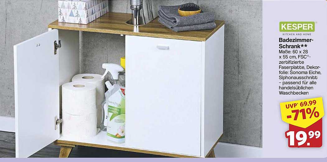 Badezimmerschrank von Kesper - ideal für jeden Waschraum