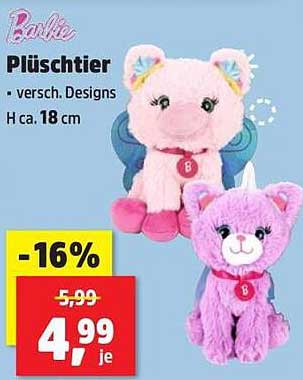 Barbie Plüschtier - verschiedene Designs