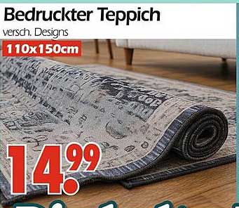 Bedruckter Teppich in verschiedenen Designs (110x150cm)