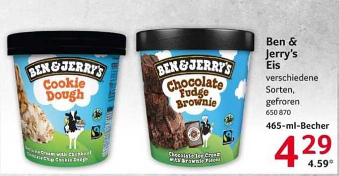 Ben & Jerry’s Eis – Cookie Dough und Chocolate Fudge Brownie