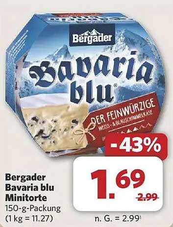 Bergader Bavaria blu Minitorte