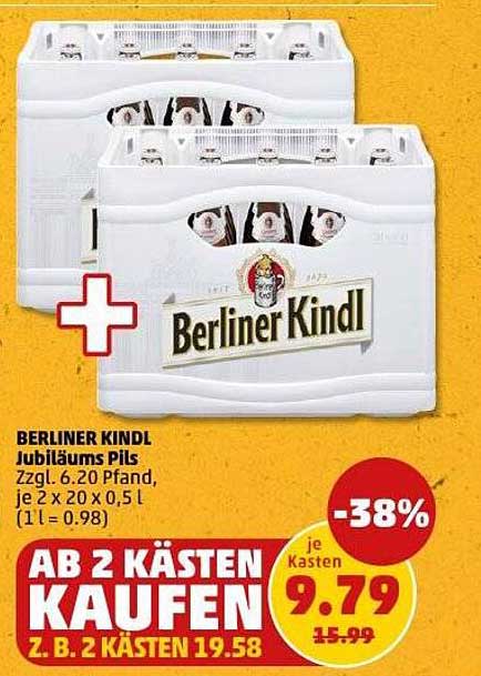 BERLINER KINDL Jubiläums Pils – AB 2 KÄSTEN KAUFEN