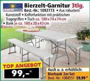 Bierzelt-Garnitur 3-tlg.