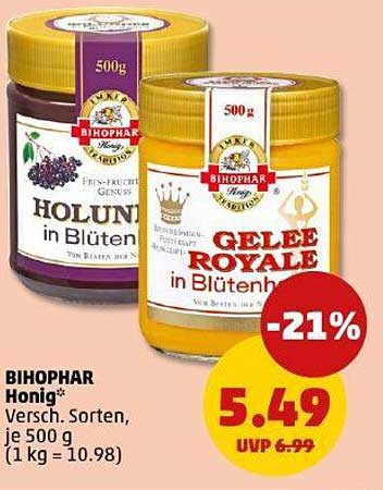BIHOPHAR Honig – Versch. Sorten, je 500 g