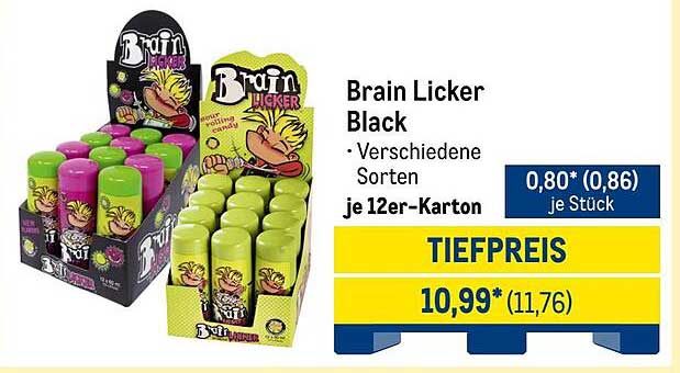 Brain Licker Black - Verschiedene Sorten im 12er-Karton