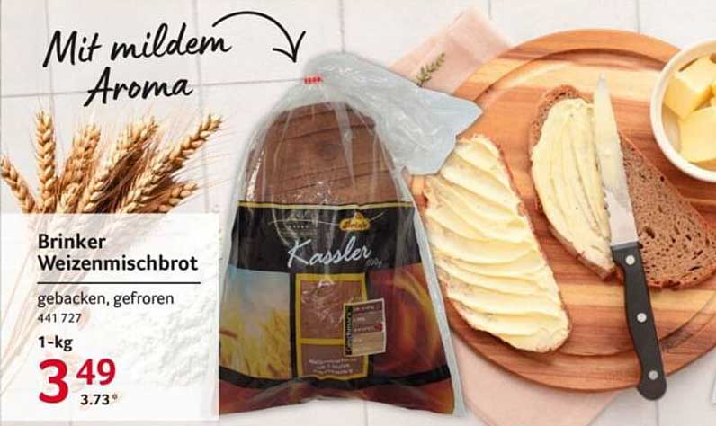 Brinker Weizenmischbrot, 1 kg - Gebacken, gefroren