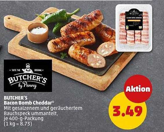 BUTCHER'S Bacon Bomb Cheddar* 400 g für nur 3,49 €