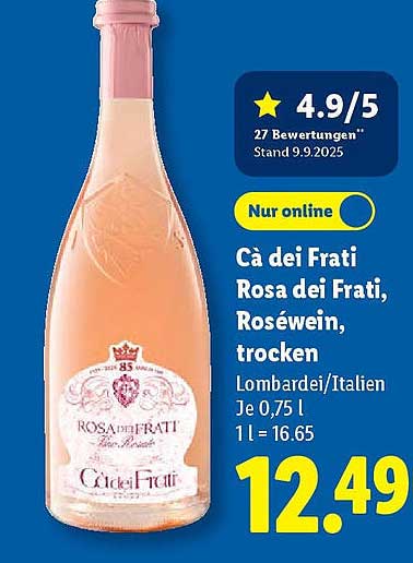 Cà dei Frati Rosa dei Frati, Roséwein, trocken