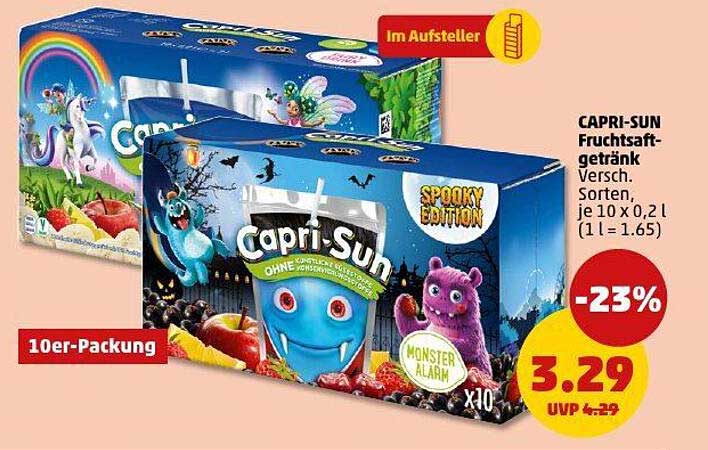 CAPRI-SUN Fruchtsaftgetränk Spooky Edition 10er-Packung
