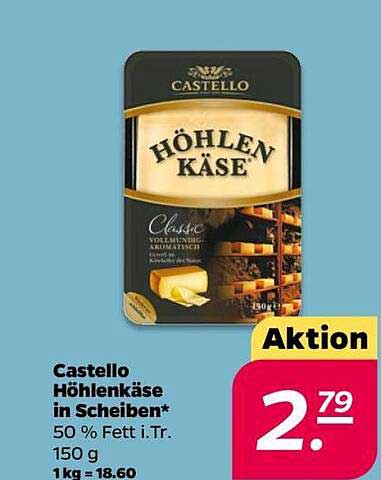 Castello Höhlenkäse in Scheiben 150 g