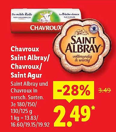 Chavroux Saint Albray/Chavroux/Saint Agur