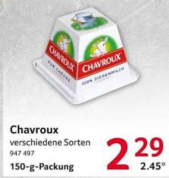Chavroux verschiedene Sorten 150-g-Packung
