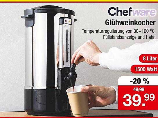 Chefware Glühweinkocher 8 Liter