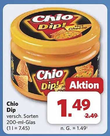 Chio Dip - versch. Sorten 200-ml-Glas